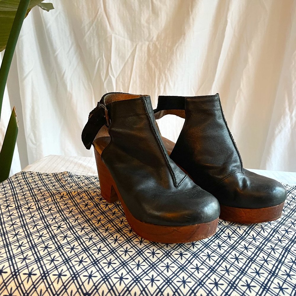 Free People Suede Clogs